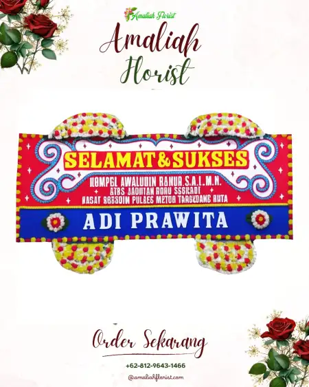 Papan Bunga Ucapan Selamat Sukowiryo